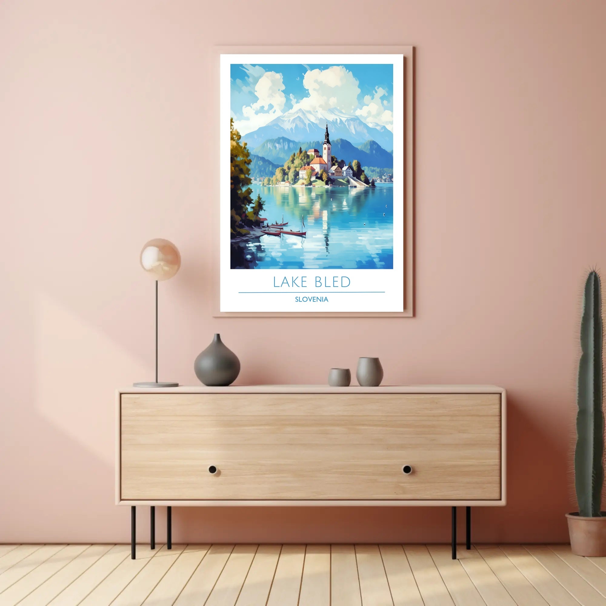 Scenic View of Lake Bled Poster