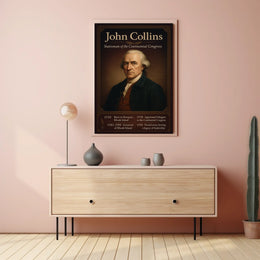 John Collins Statesman of the Continental Congress Poster