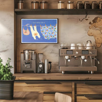 Playful Clothesline Poster