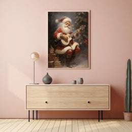 SantaS Melodic Holiday Poster