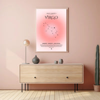 Virgo Zodiac Insight: Sleek Astrology Space or Astronomy Poster PosterGoat