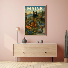 Discover Maine Poster
