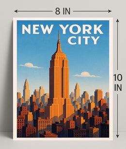 New York City Skyline Poster PosterGoat
