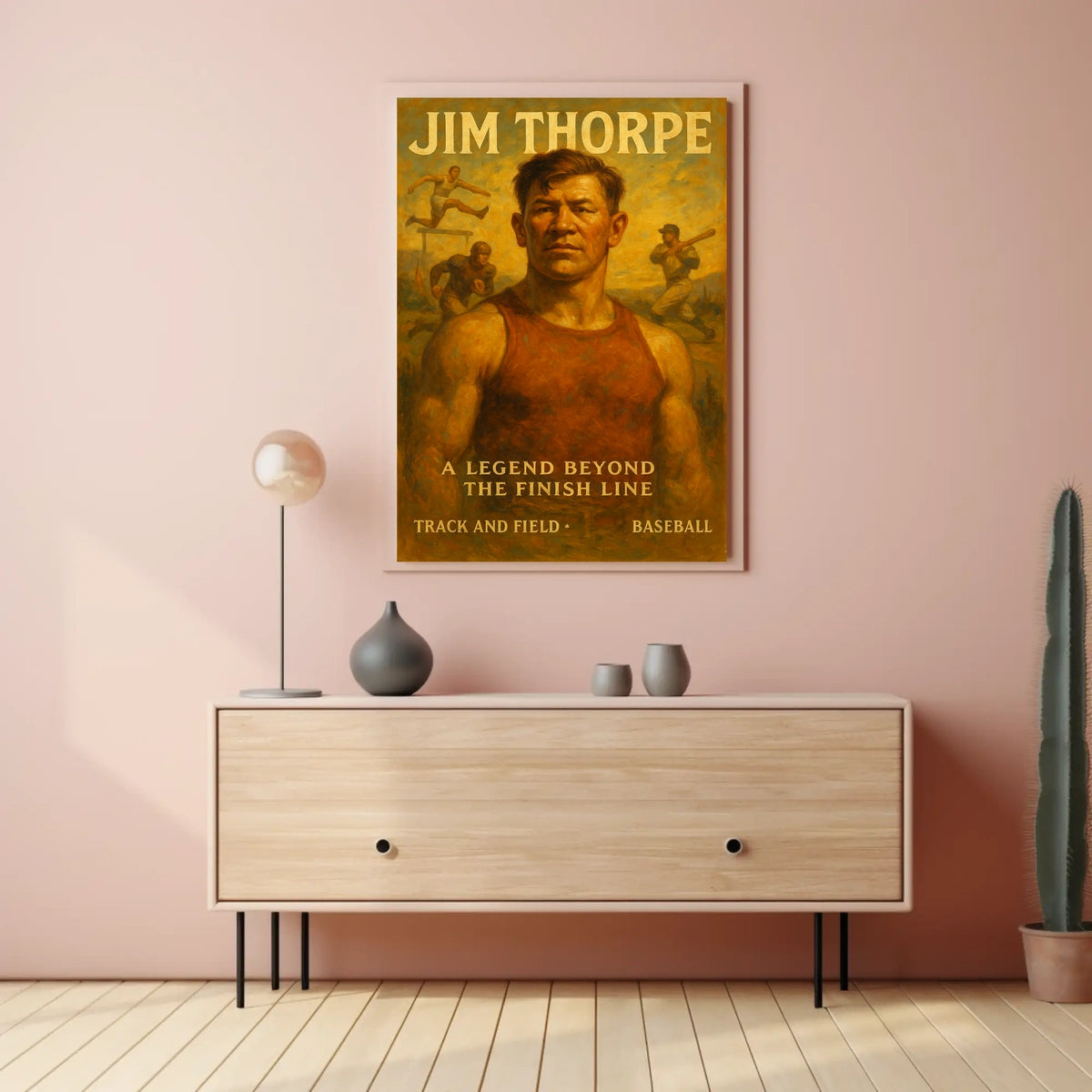 Legendary Athlete Triumph Jim Thorpe Poster