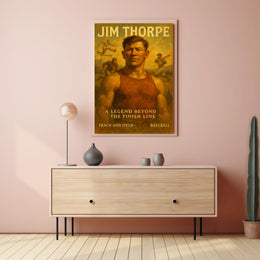 Legendary Athlete Triumph Jim Thorpe Poster