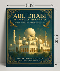 Abu Dhabi Majestic Grand Mosque Travel Poster