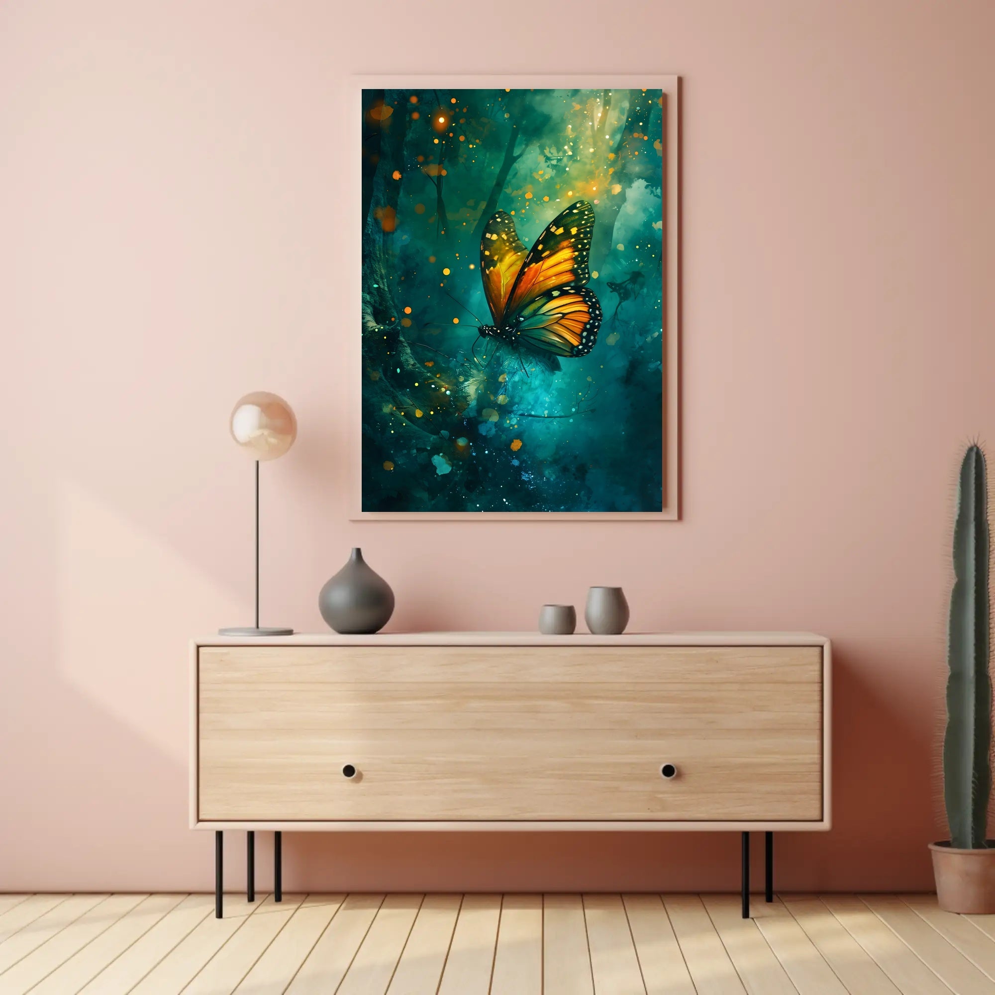 Enchanting Butterfly Scene in Fantasy or Mythology Poster