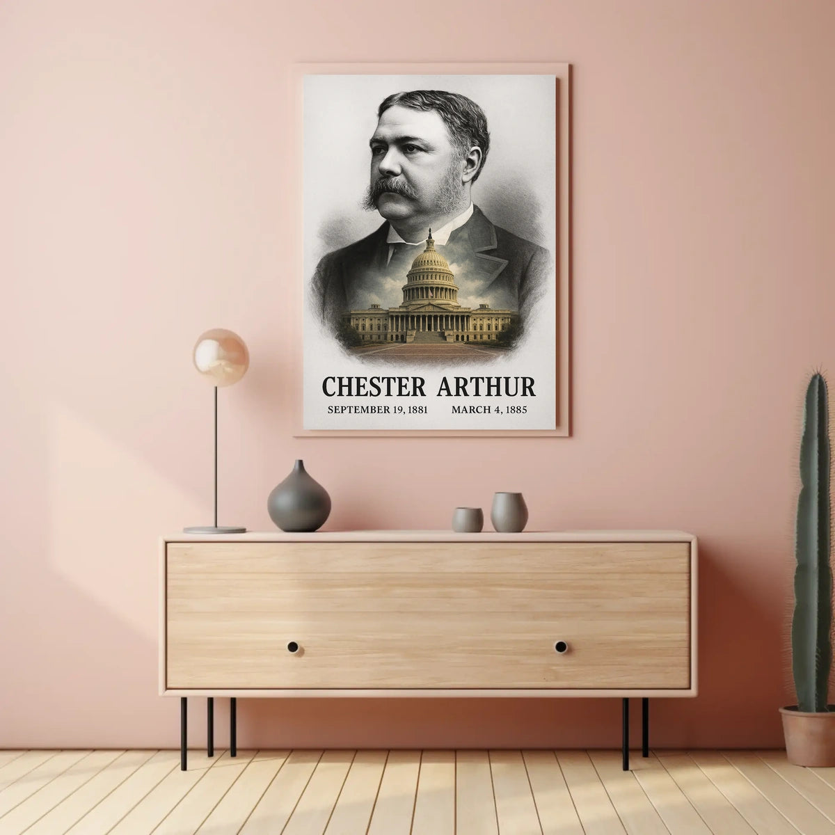 Chester A. Arthur 21st President of the United States Reflections Poster