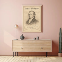 James Monroe 5th President Sketch Poster Art Print Decor PosterGoat
