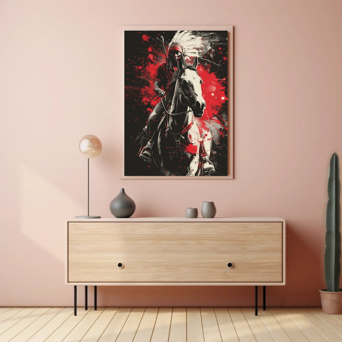 Warrior On Horseback Poster