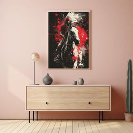 Warrior On Horseback Poster