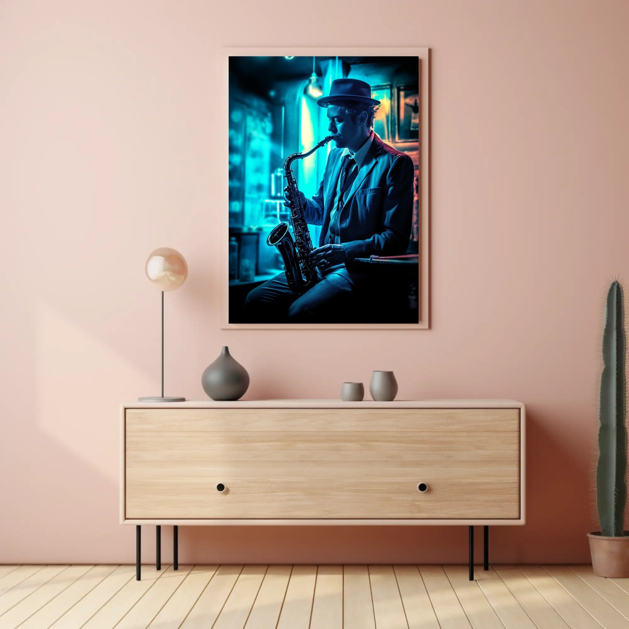 Saxophone Serenade Poster