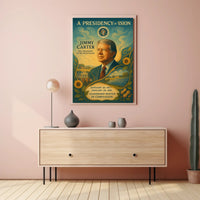 Jimmy Carter Civic Impact Presidential Artwork PosterGoat