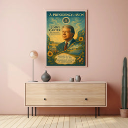 Jimmy Carter Civic Impact Presidential Artwork PosterGoat