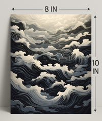 Ocean Waves A Serene Journey Poster PosterGoat