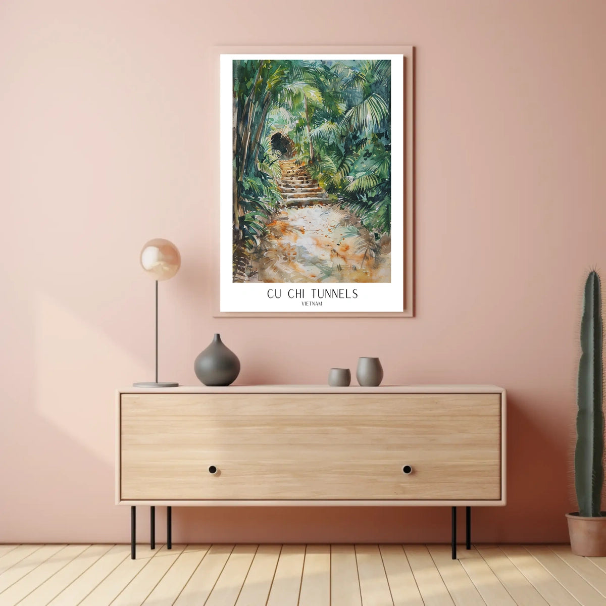 Cu Chi Tunnels Vietnam Poster
