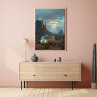 Encounter in the Desert Art Print Poster for Home Decor PosterGoat