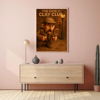 The Case of Clay Clue Art Print Decor PosterGoat
