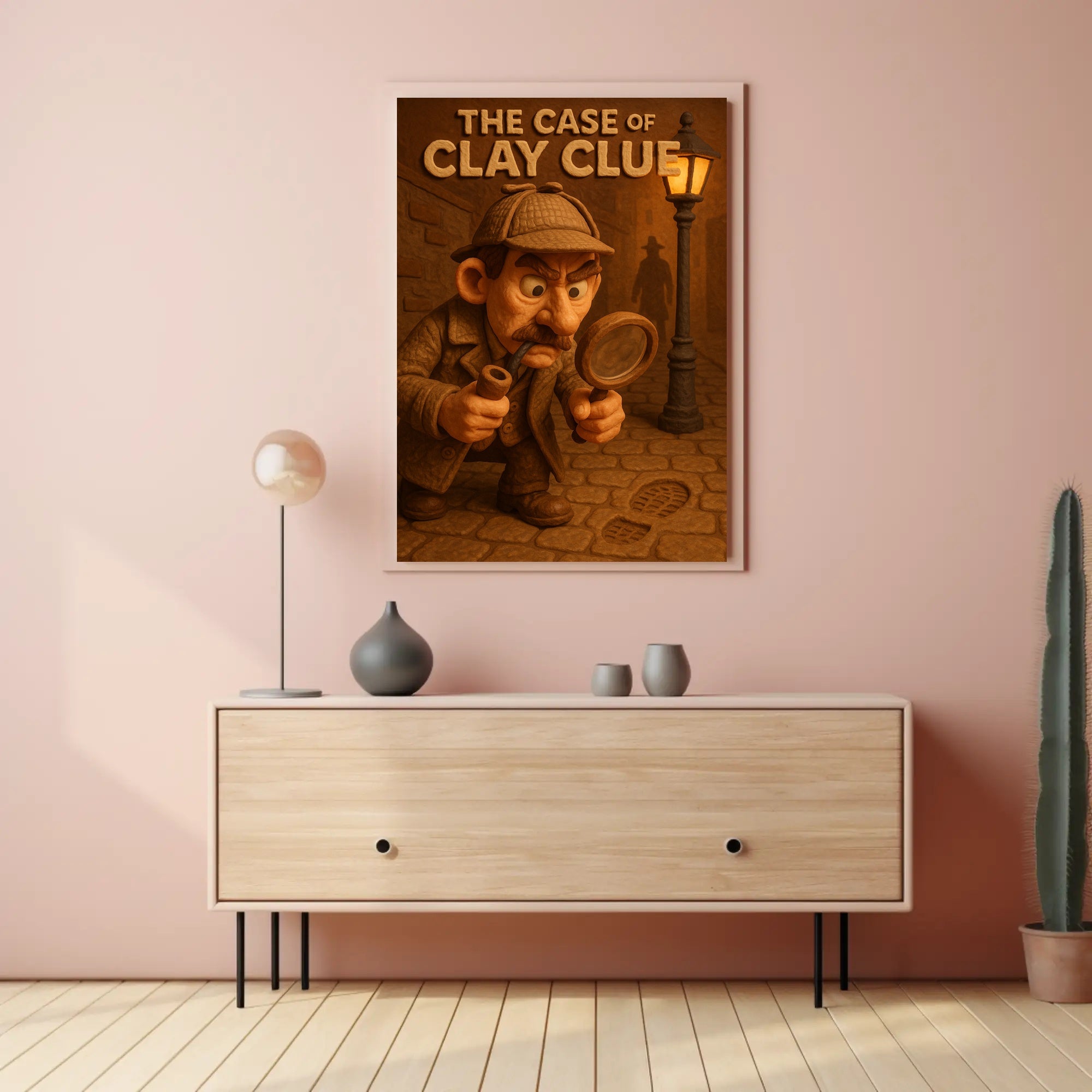 The Case of Clay Clue Art Print Decor PosterGoat