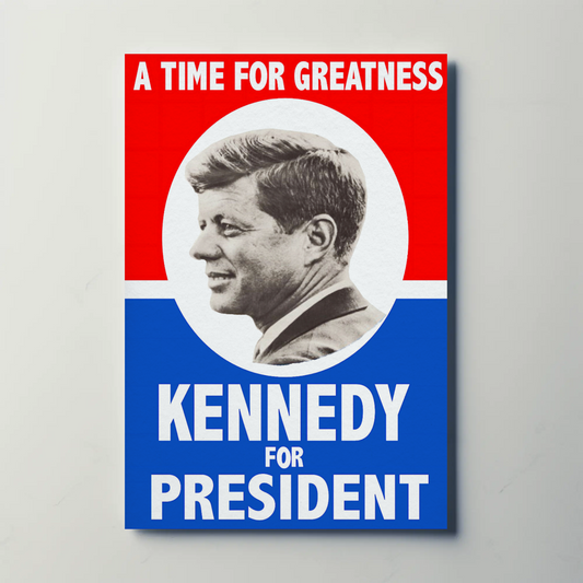 Kennedy for President - A Time for Greatness (1960 Campaign Poster)