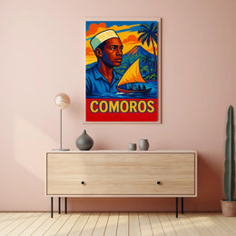 Comoros Vibrant Island Life Poster