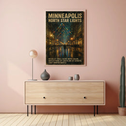 Minneapolis North Star Lights Poster