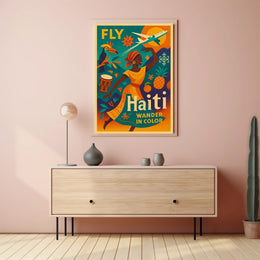 Fly Haiti Wander in Color Poster