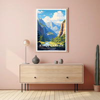 Kings Canyon National Park Scenic Poster Print