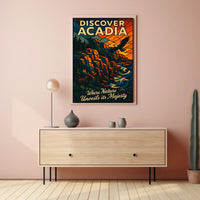 Acadia National Park Scenic Vintage Travel Poster PosterGoat