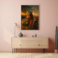 Nostalgic Halloween Parade Vintage Storybook Style Classic Halloween Nostalgia Collector Poster