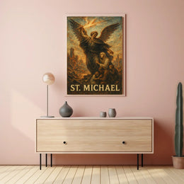 St. Michael Divine Protection Art Poster