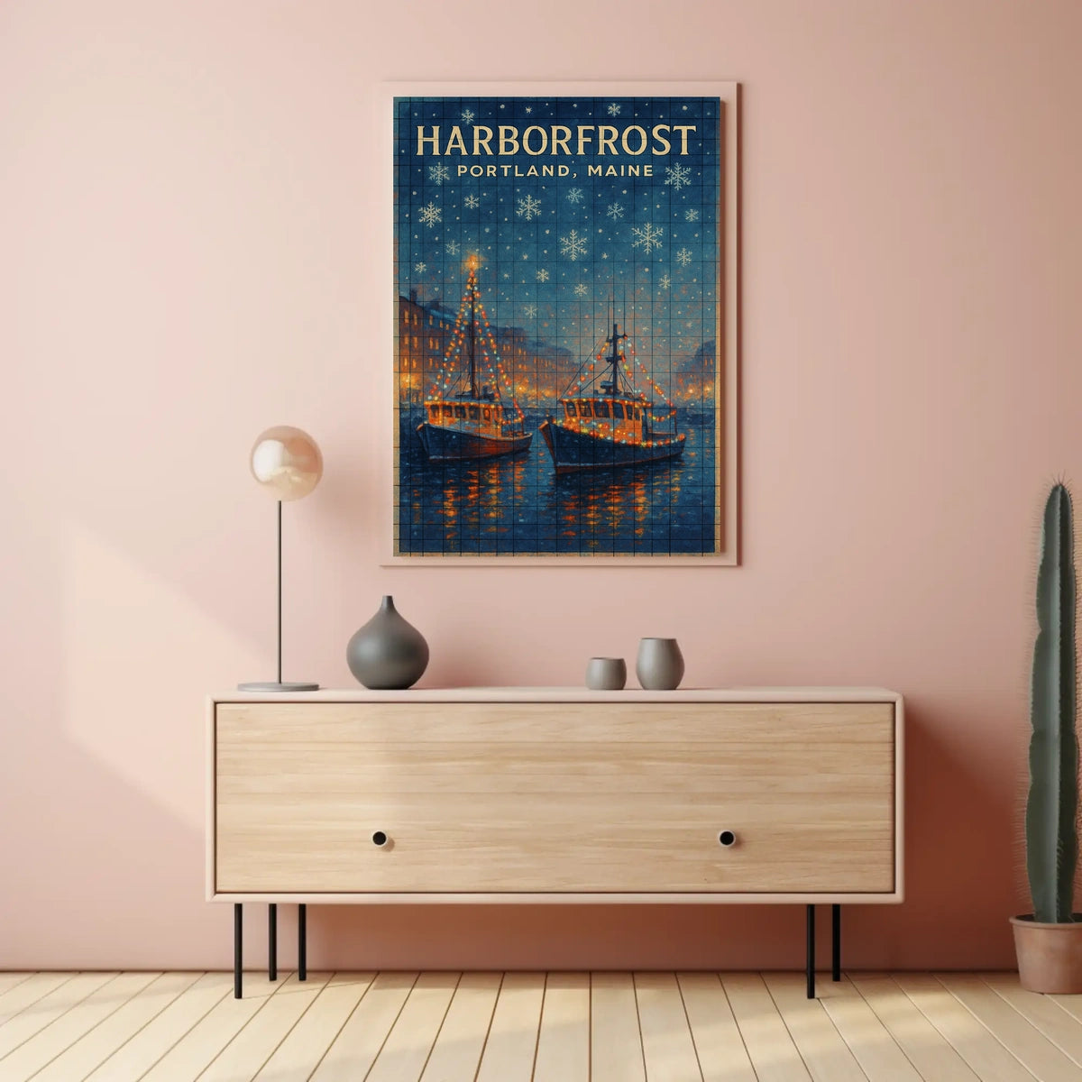 Harborfrost In Portland, Maine Poster