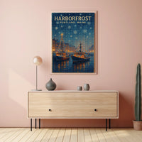 Harborfrost In Portland, Maine Poster