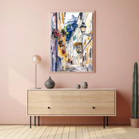 Austria Salzburg Old Town with Fortress Poster