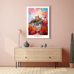 Edinburgh Castle In Autumn Poster