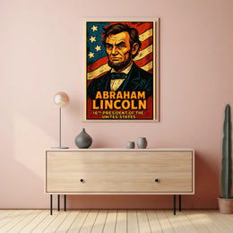 Abraham Lincoln 16th President Poster Wall Art Decor