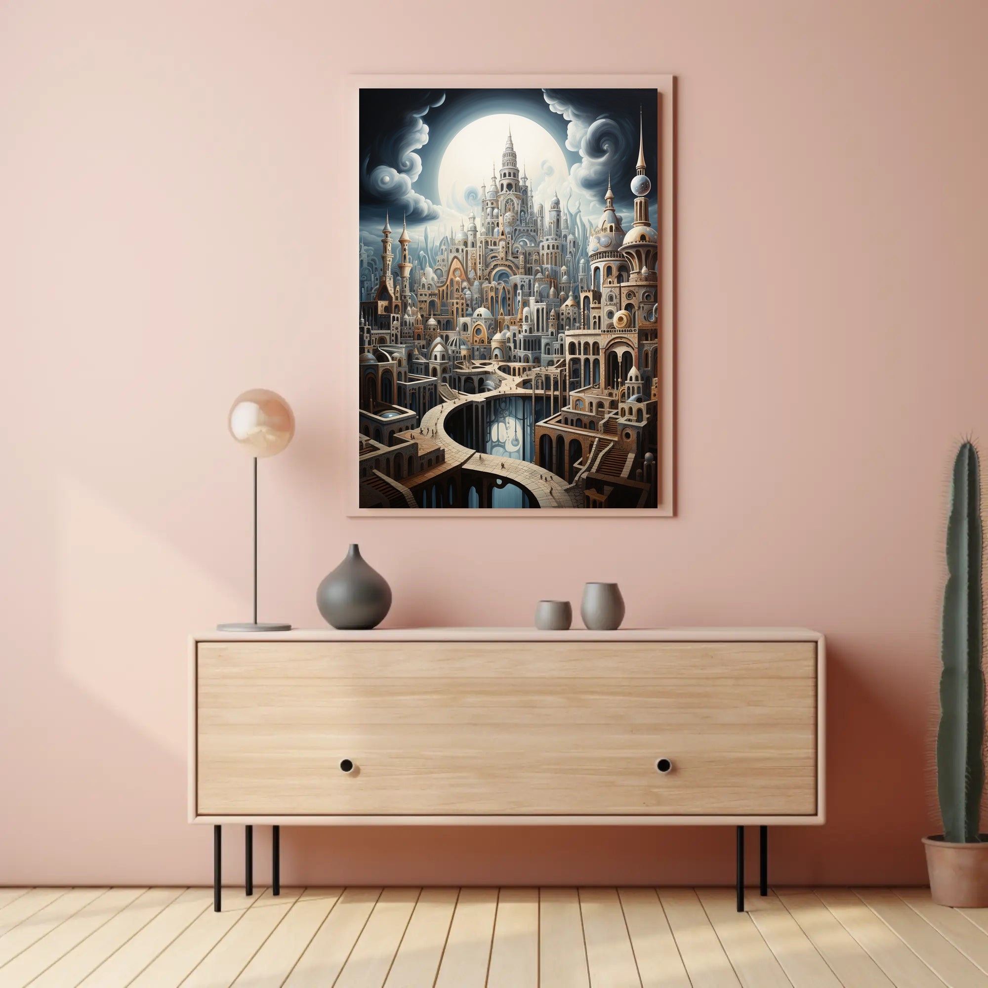 Enchanted Cityscape Poster