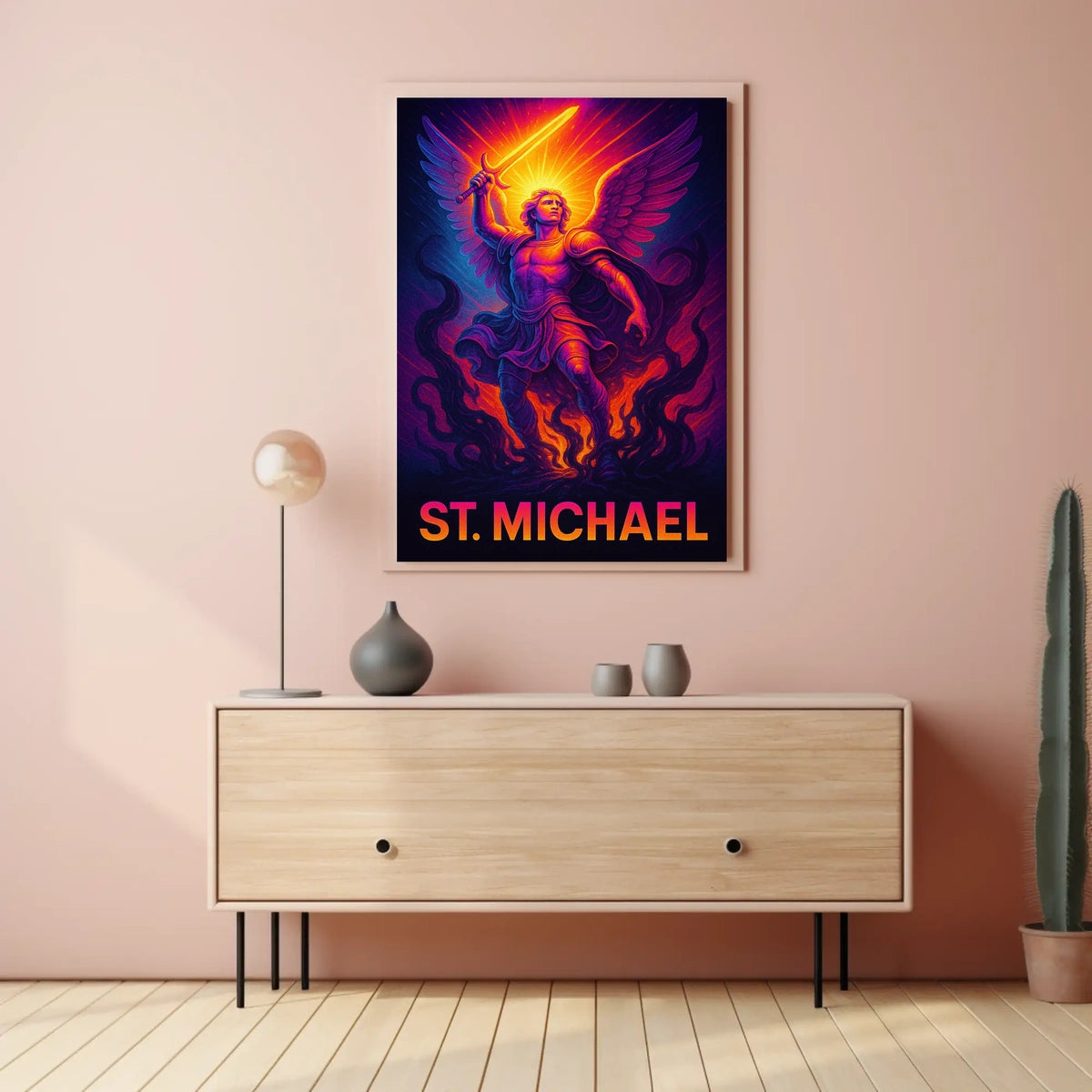 St. Michael The Warrior Archangel Poster