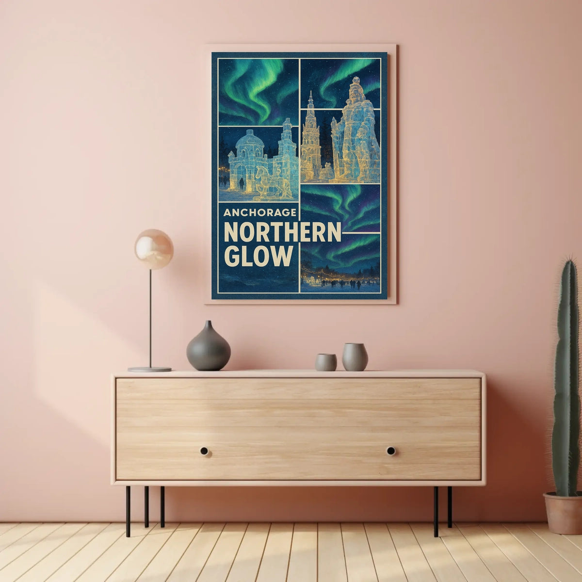 Anchorage Northern Glow Poster