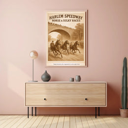 Harlem Speedway Horse Racing Poster PosterGoat