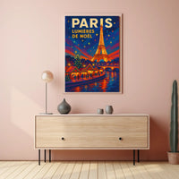 Paris Lumières De Noël Poster
