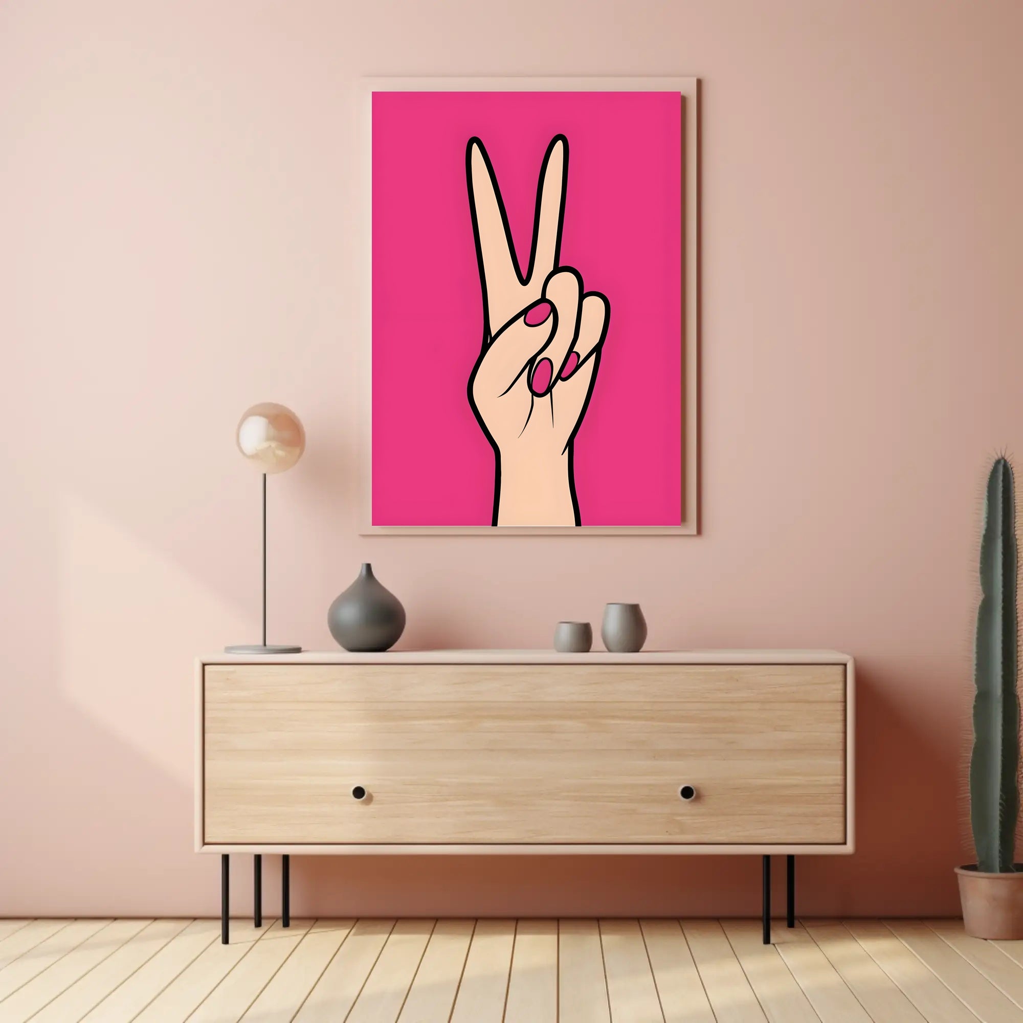 Peace in Pink Poster