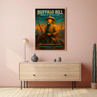 Buffalo Bill Vintage Western Cultural or Heritage Poster