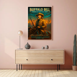 Buffalo Bill Vintage Western Cultural or Heritage Poster