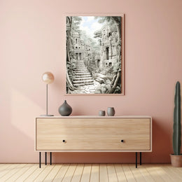 Ancient Ruins Design: Cultural or Heritage Poster