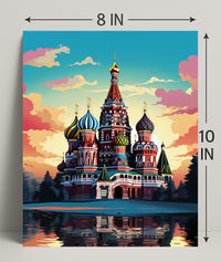 Vibrant St. BasilS Cathedral Poster
