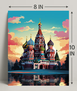 Vibrant St. BasilS Cathedral Poster