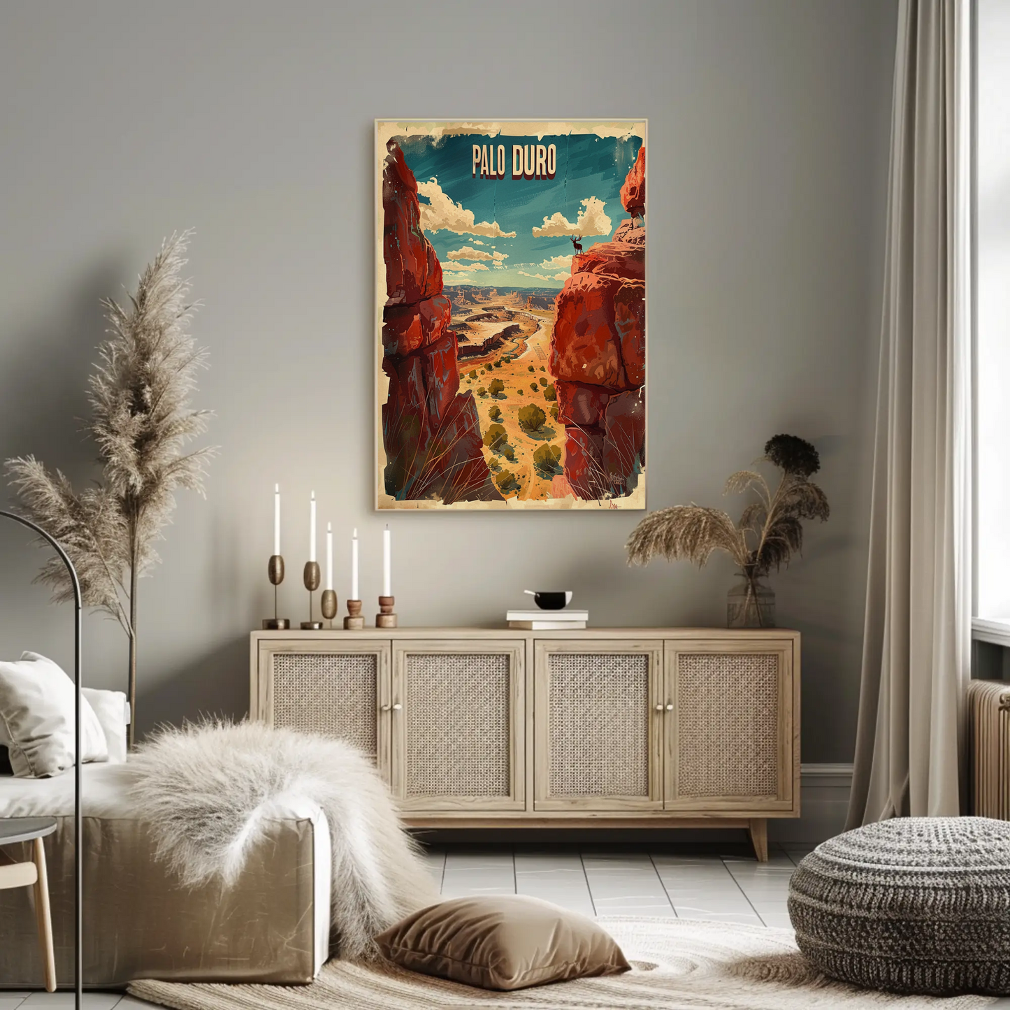 Palo Duro Canyon Texas Landscape Travel Poster