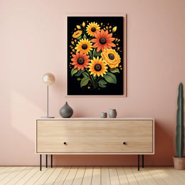Vibrant Floral Bouquet Poster