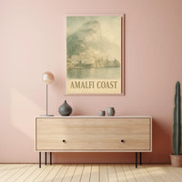 Amalfi Coast Poster Wall Art 18x24 Scenic Print Decor